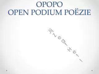 opopo open podium po zie