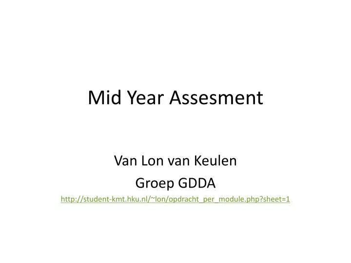 mid year assesment