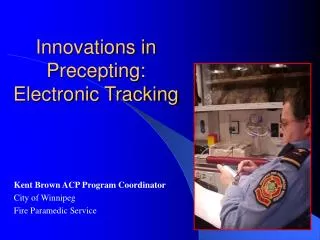 Innovations in Precepting: Electronic Tracking