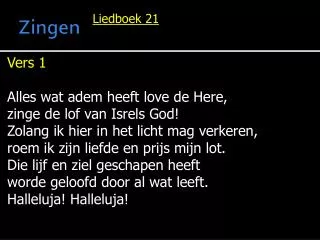 zingen