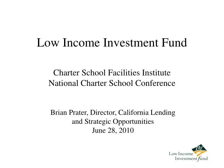low income investment fund