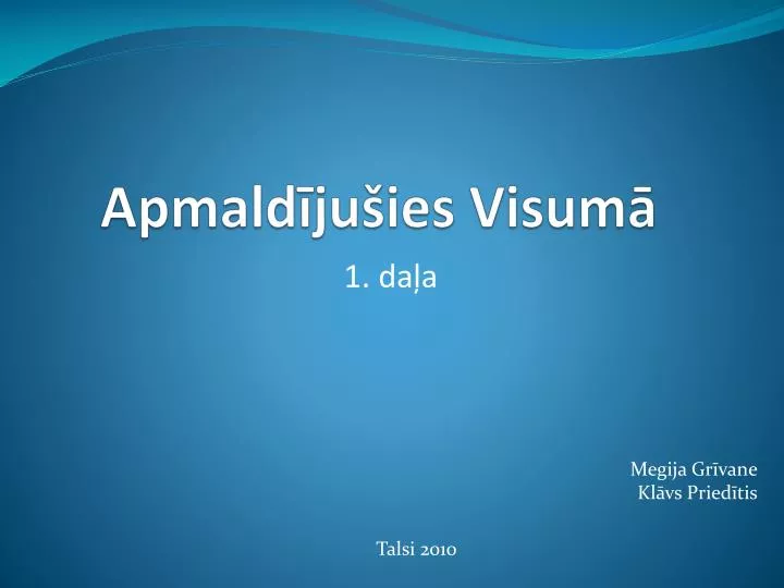 apmald ju ies visum