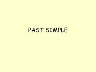 PAST SIMPLE