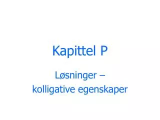 kapittel p