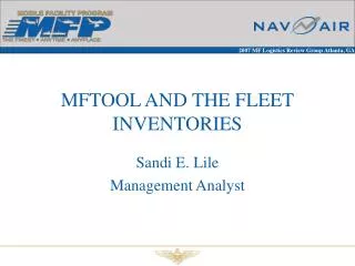 MFTOOL AND THE FLEET INVENTORIES