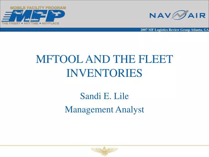 mftool and the fleet inventories
