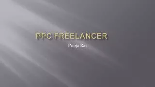 PPC Freelancer Poojarai