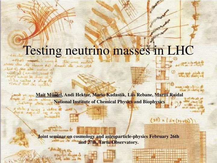 testing neutrino masses in lhc