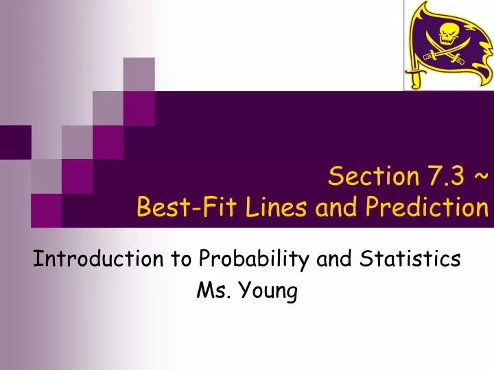 section 7 3 best fit lines and prediction