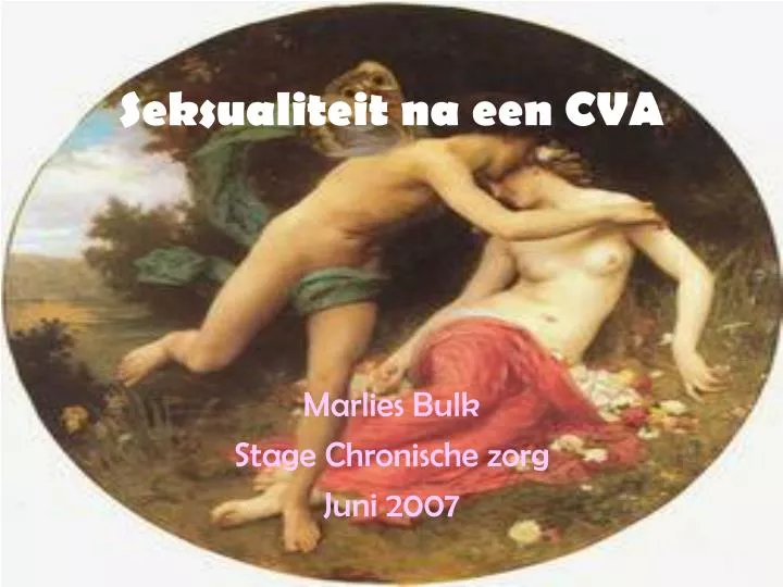 seksualiteit na een cva