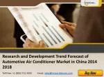 China Development of Automotive Air Conditioner 2014-2018