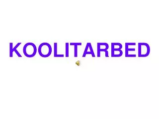 koolitarbed