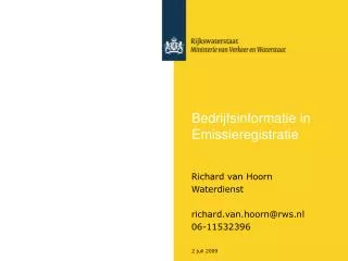 bedrijfsinformatie in emissieregistratie