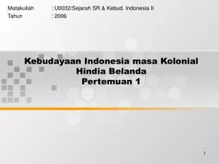 PPT - Masa Kolonial Belanda PowerPoint Presentation, Free Download - ID ...