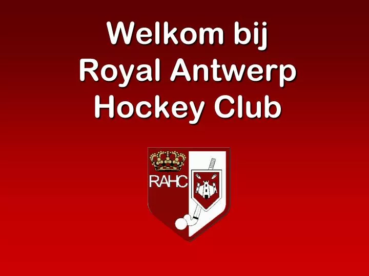 welkom bij royal antwerp hockey club