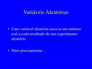 vari veis aleat rias