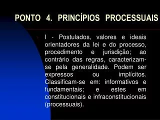 ponto 4 princ pios processuais