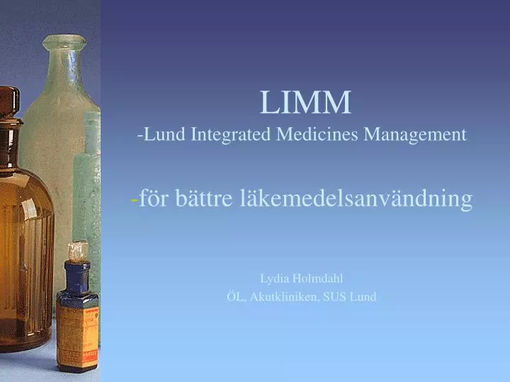 limm lund integrated medicines management