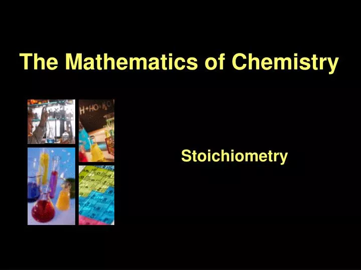 the mathematics of chemistry