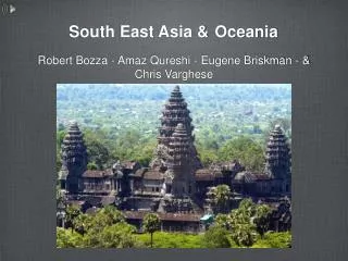 South East Asia &amp; Oceania