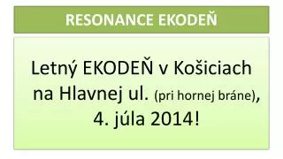 resonance ekode