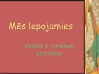 m s lepojamies