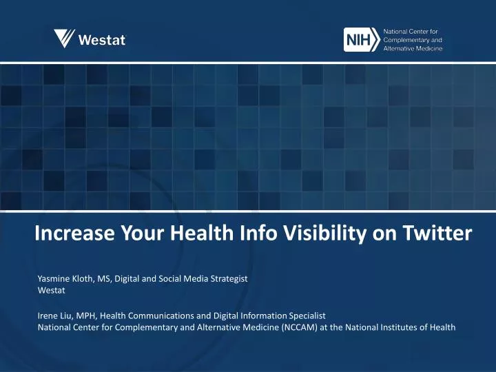 increase your health info visibility on twitter