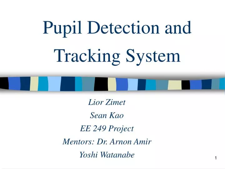 pupil detection and tracking system