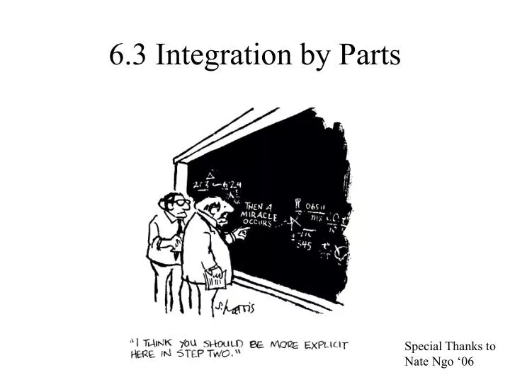 6 3 integration by parts