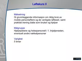 l ftekurs ii