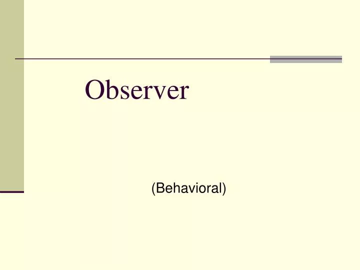 observer