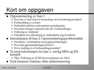 kort om oppgaven