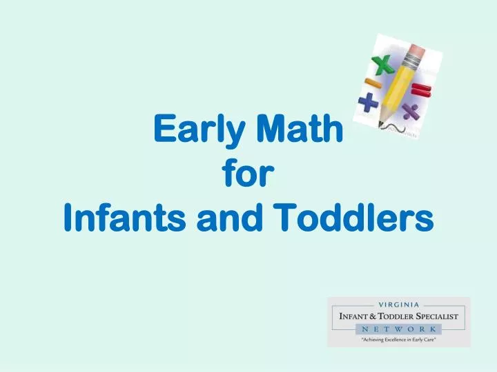early math for infants and toddlers