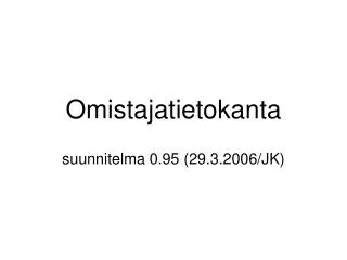 omistajatietokanta
