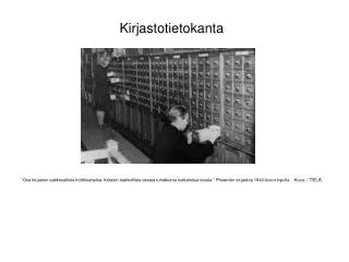 kirjastotietokanta