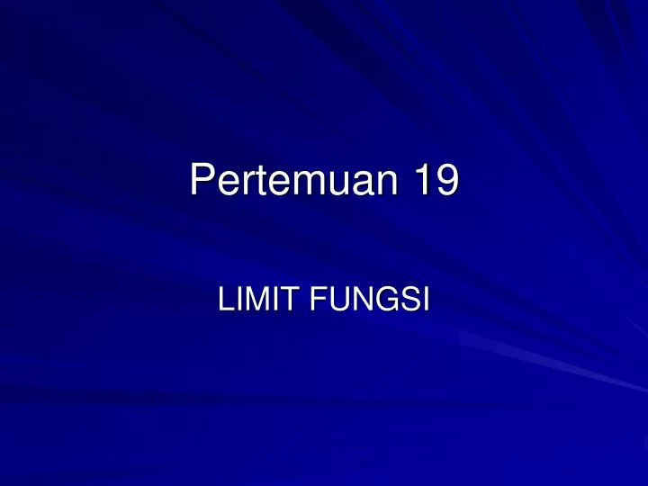 pertemuan 19