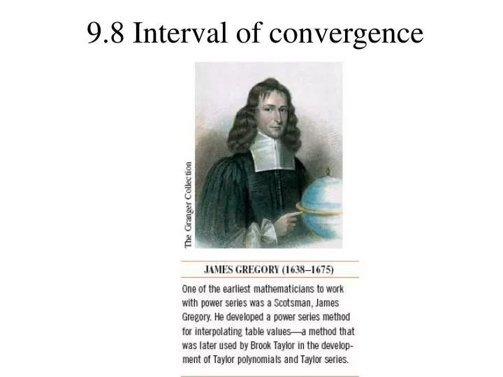 9 8 interval of convergence