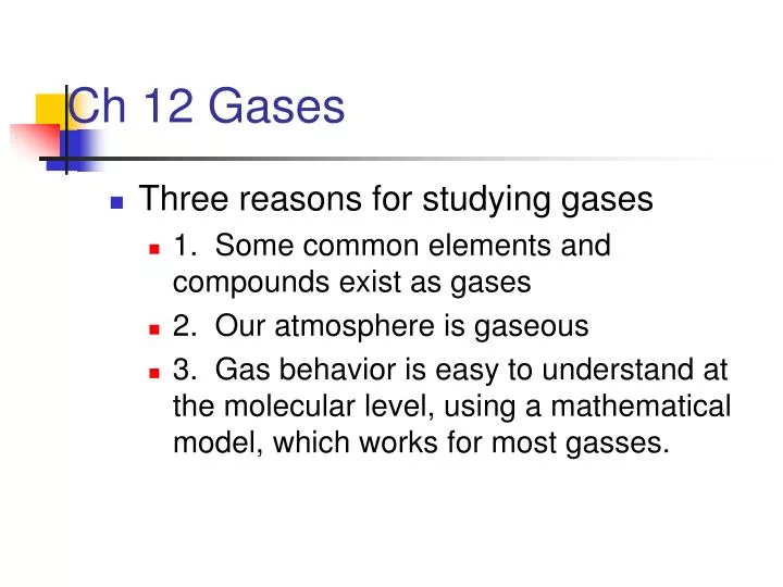 ch 12 gases