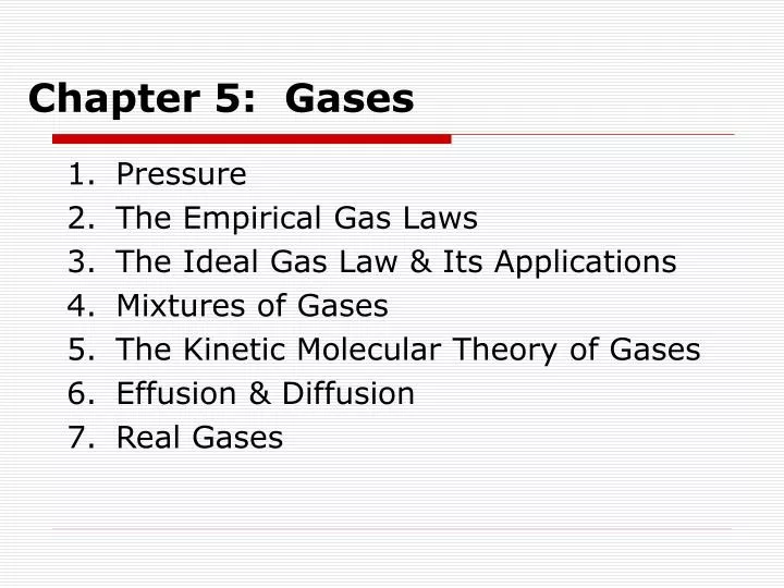 chapter 5 gases