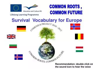 Survival Vocabulary for Europe