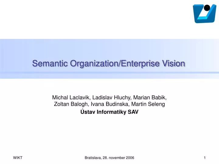 semantic organization enterprise vision