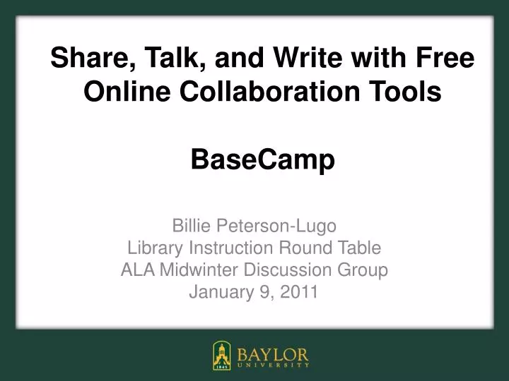 share talk and write with free online collaboration tools basecamp