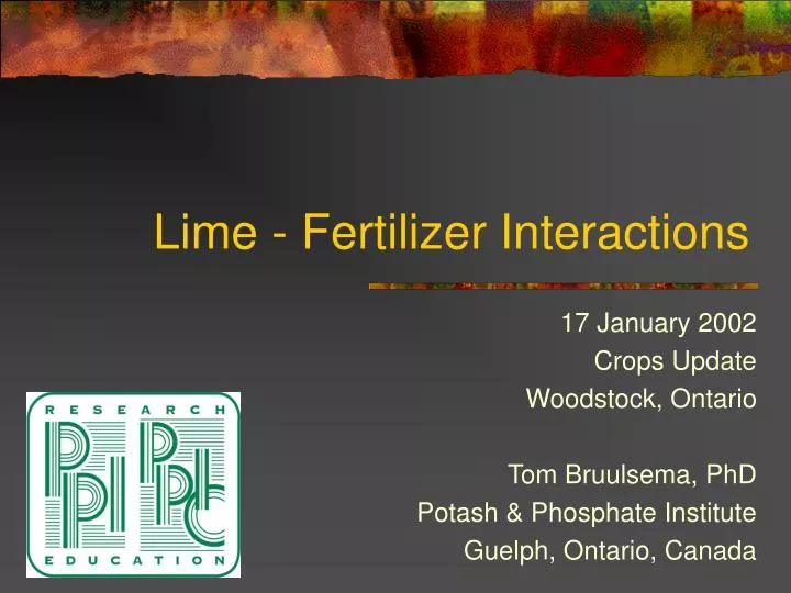 lime fertilizer interactions
