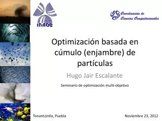 optimizaci n basada en c mulo enjambre de part culas