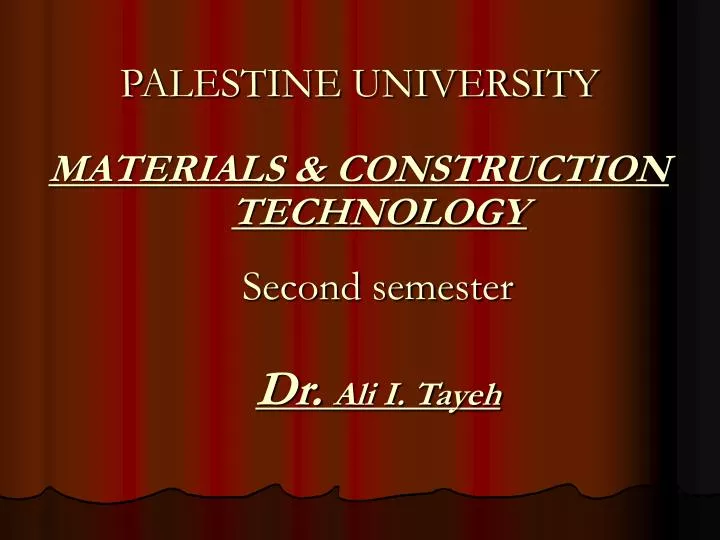 palestine university
