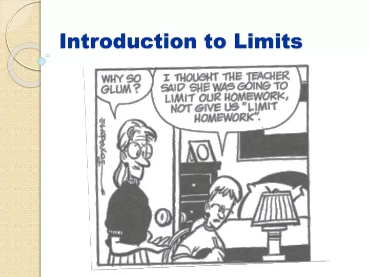 introduction to limits