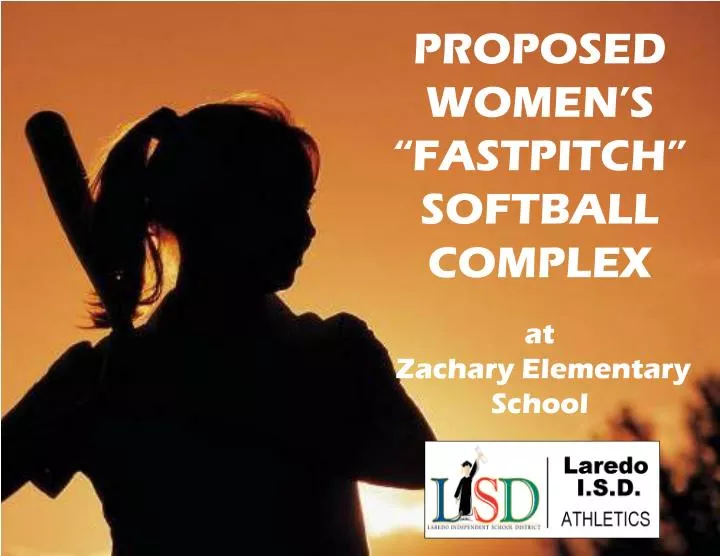 proposed women s fastpitch softball complex at zachary elementary school