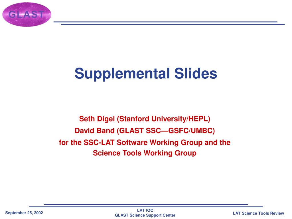 PPT - Supplemental Slides PowerPoint Presentation, free download - ID ...