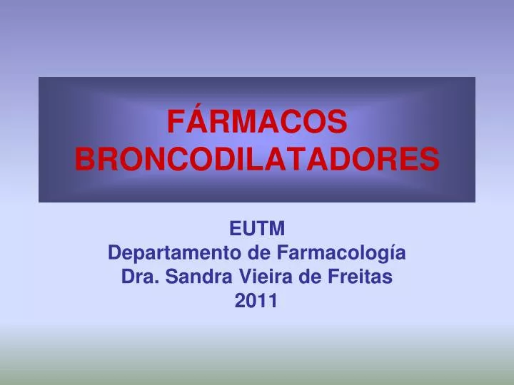 f rmacos broncodilatadores