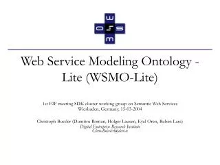 Web Service Modeling Ontology - Lite (WSMO-Lite)